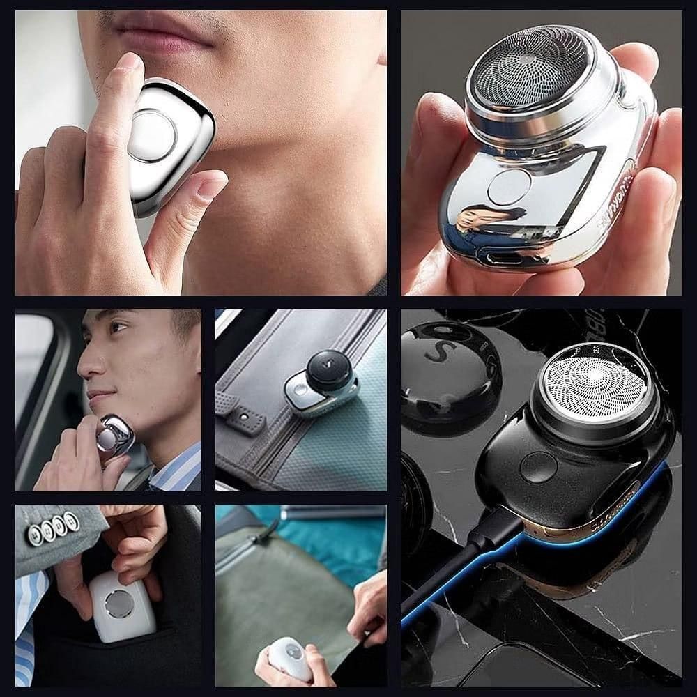 Mini Electric Shaver – Portable USB Rechargeable Trimmer for Men